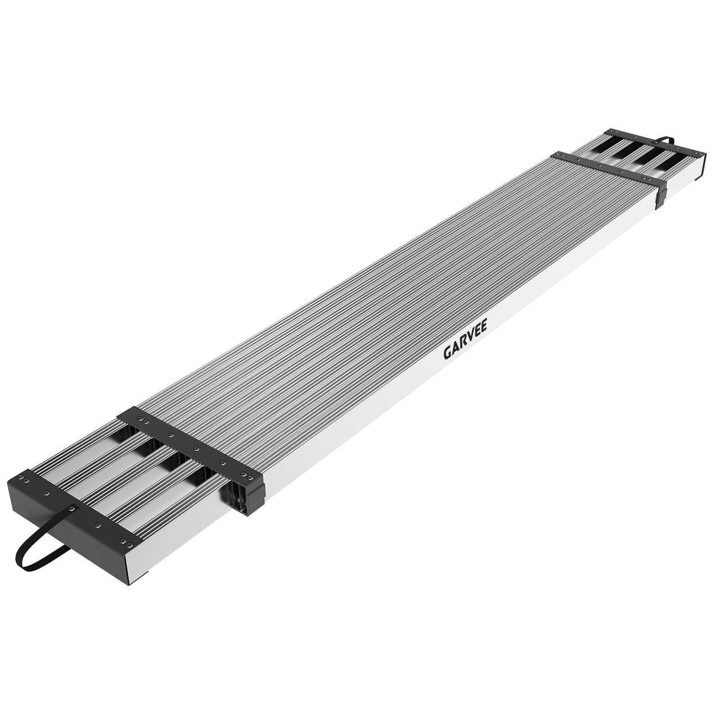 Garvee Aluminum Work Plank with Anti-Slip Texture, 6-9 ft Telescoping Plank, 440 Lb Capacity Heavy-Duty Scaffolding Platform, Portable Ladder Accessory for Indoor & Outdoor Work