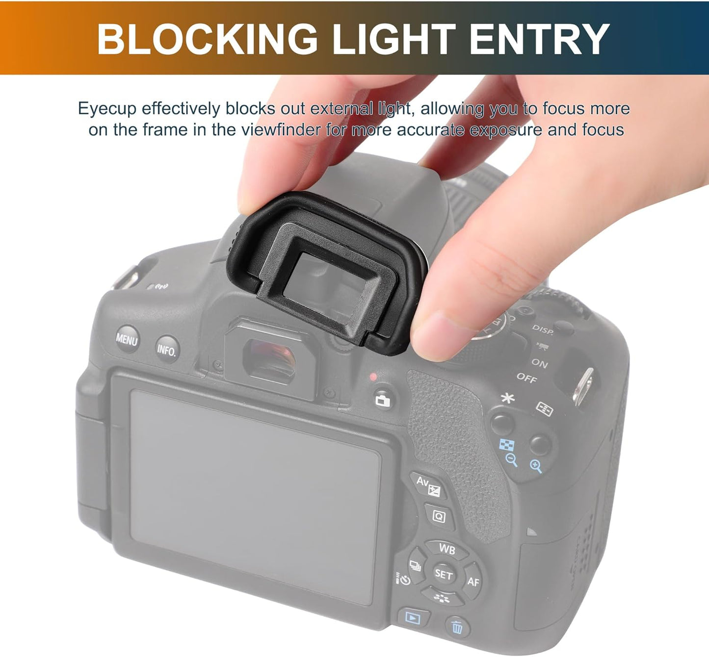 uxcell 60Da 6D 5DII 60D 50D 5D 40D 30D, 1pcs Camera Eyecup, Rubber Eye Cup Eyepiece Viewfinder Protector for EB