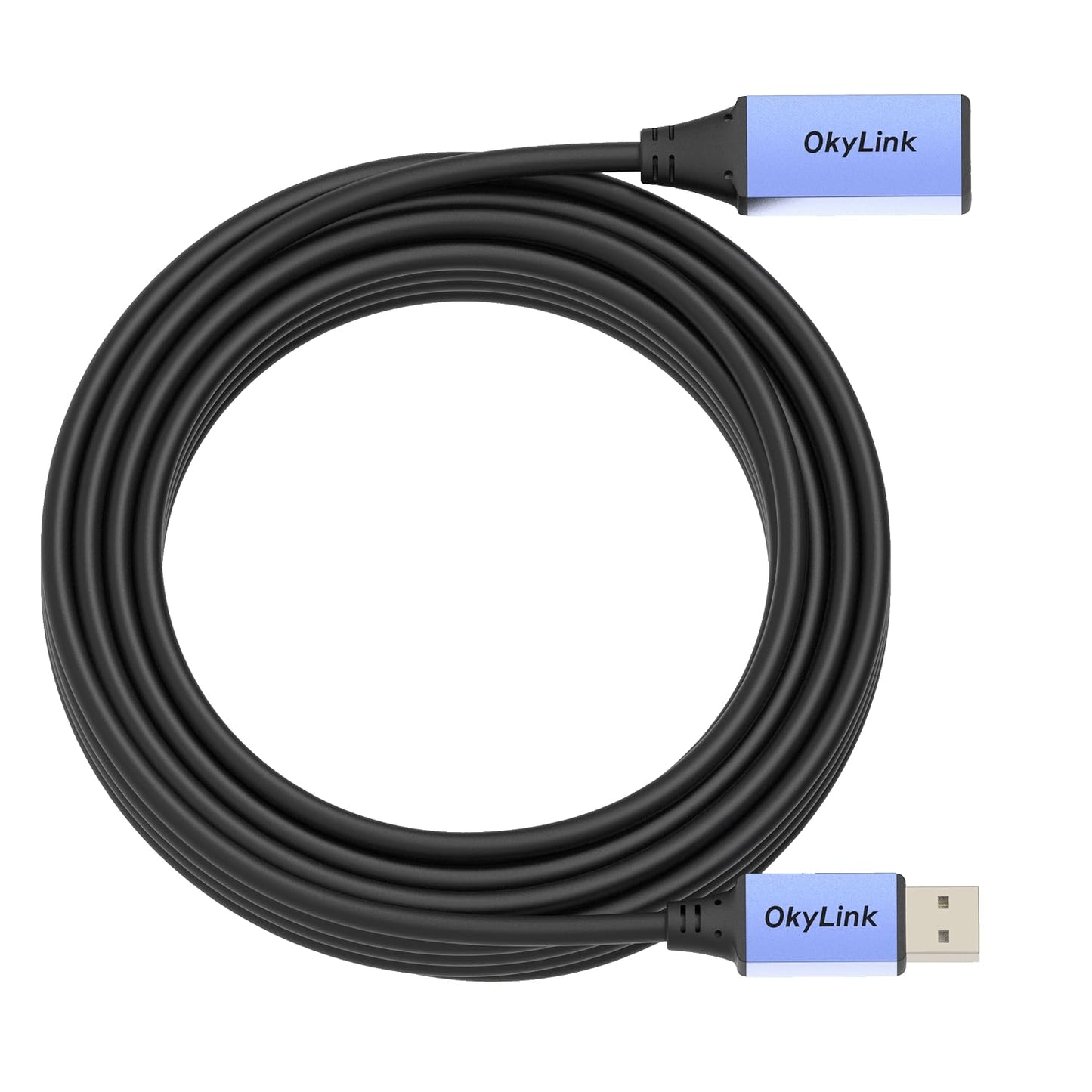 32ft(10M) 2.0 480Mbps OkyLink Active USB Extension Cable A Male to A Female for Printer, Mouse,Keyboard,Scanner,Camera