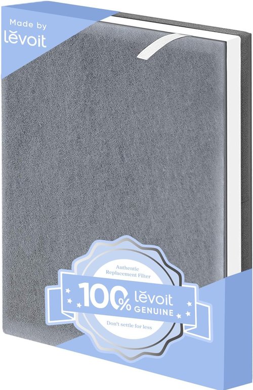 Levoit Vital 100 Air Purifier Filter - High-Efficiency Activated Carbon for Smoke & Odor Removal | 1 Pack, White