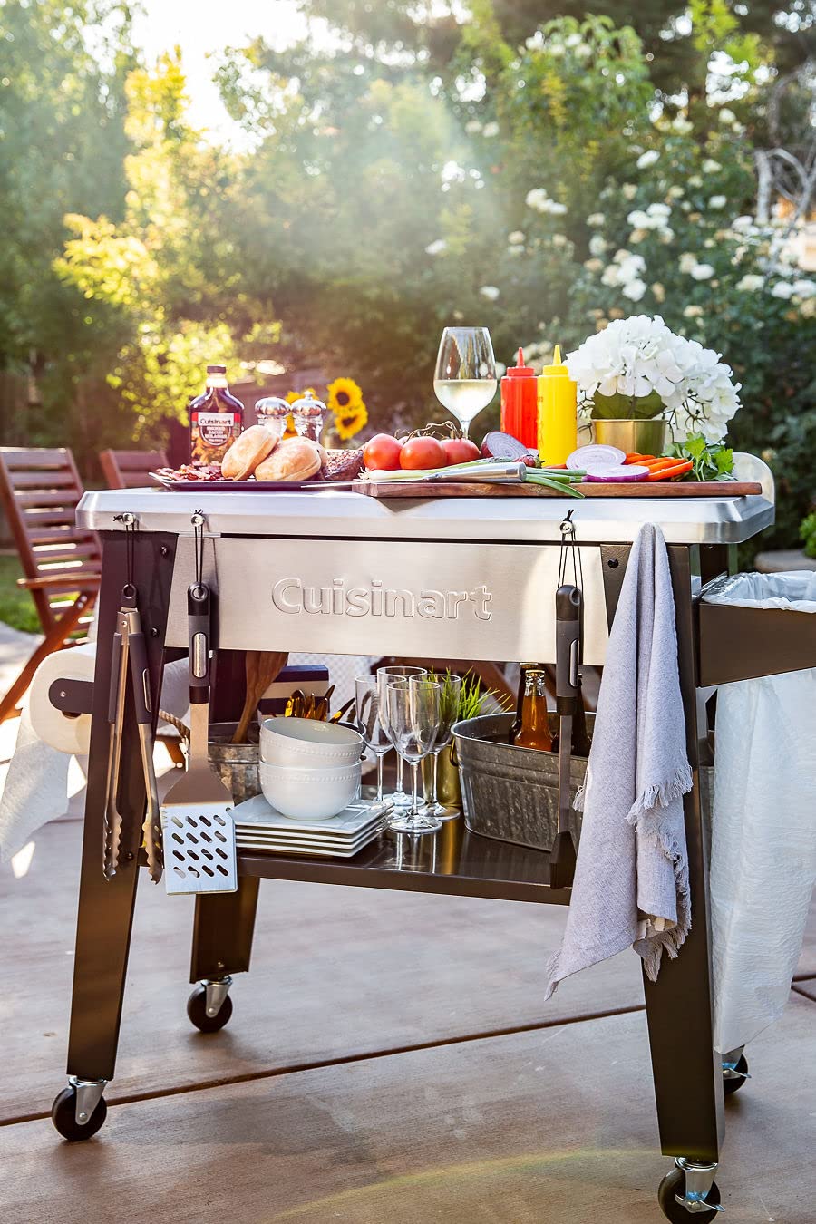 Cuisinart CPT-194 Outdoor Stainless Steel Grill Prep Table