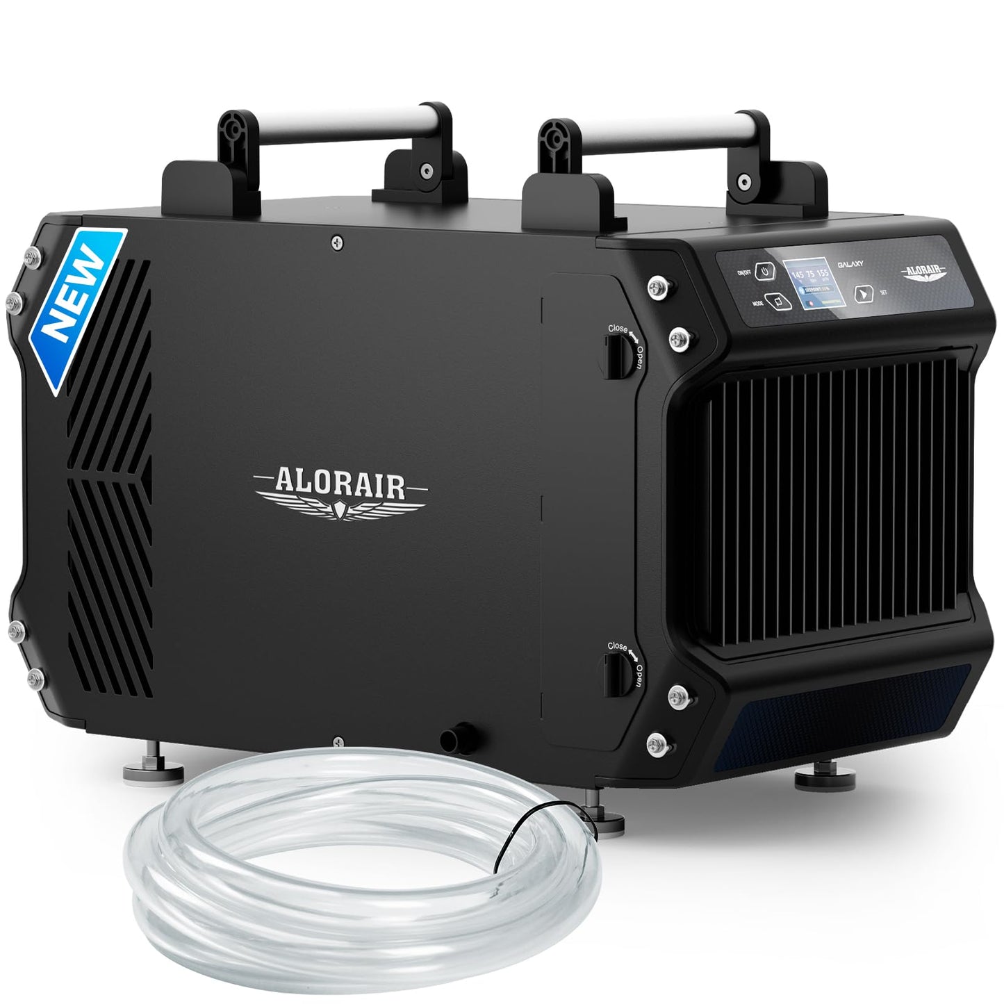 ALORAIR Galaxy 60 Crawl Space Dehumidifier 145 PPD, Commercial Basement Dehumidifier with Drain Hose, Auto Defrost, Compact Portable Dehumidifier for Crawlspaces and Basements, Up to 1,800 Sq. Ft.