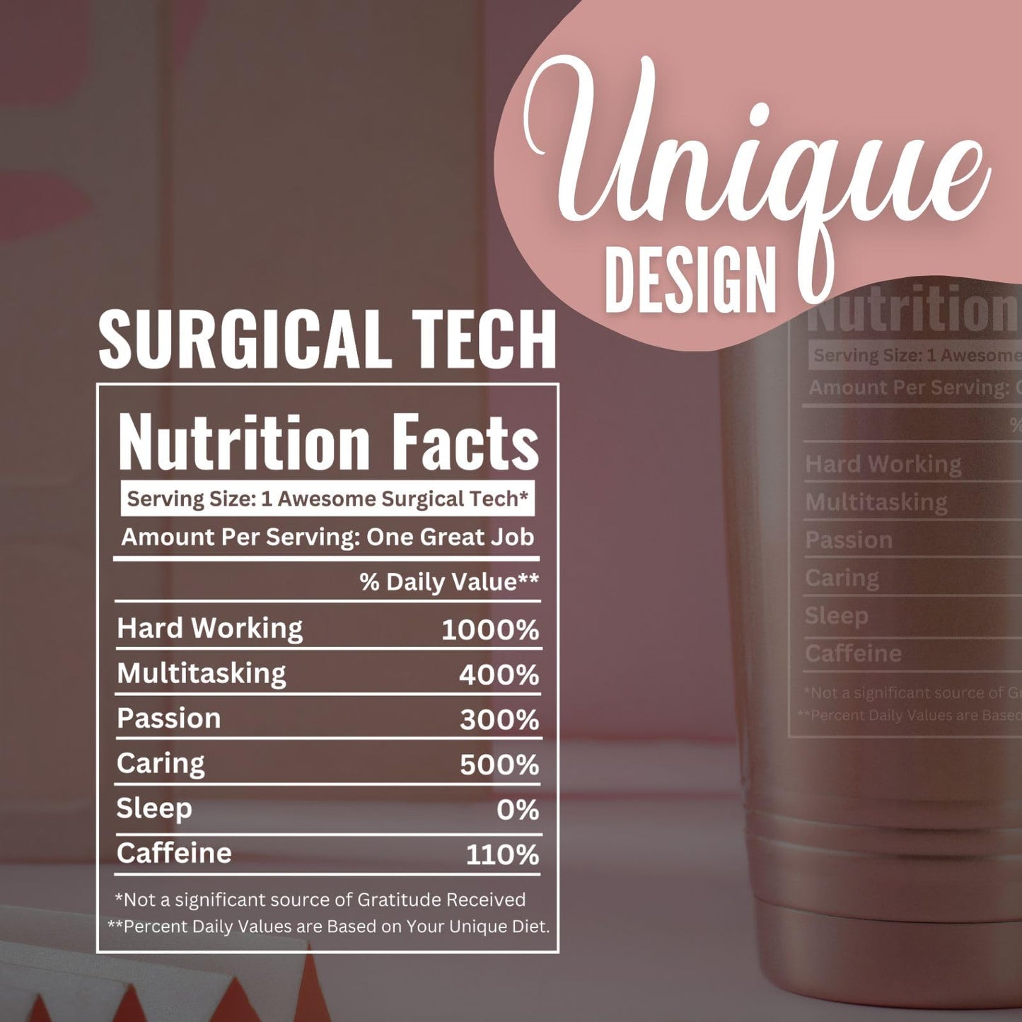 Onebttl Surgical Tech Gifts, 20oz Stainless Steel Travel Tumbler