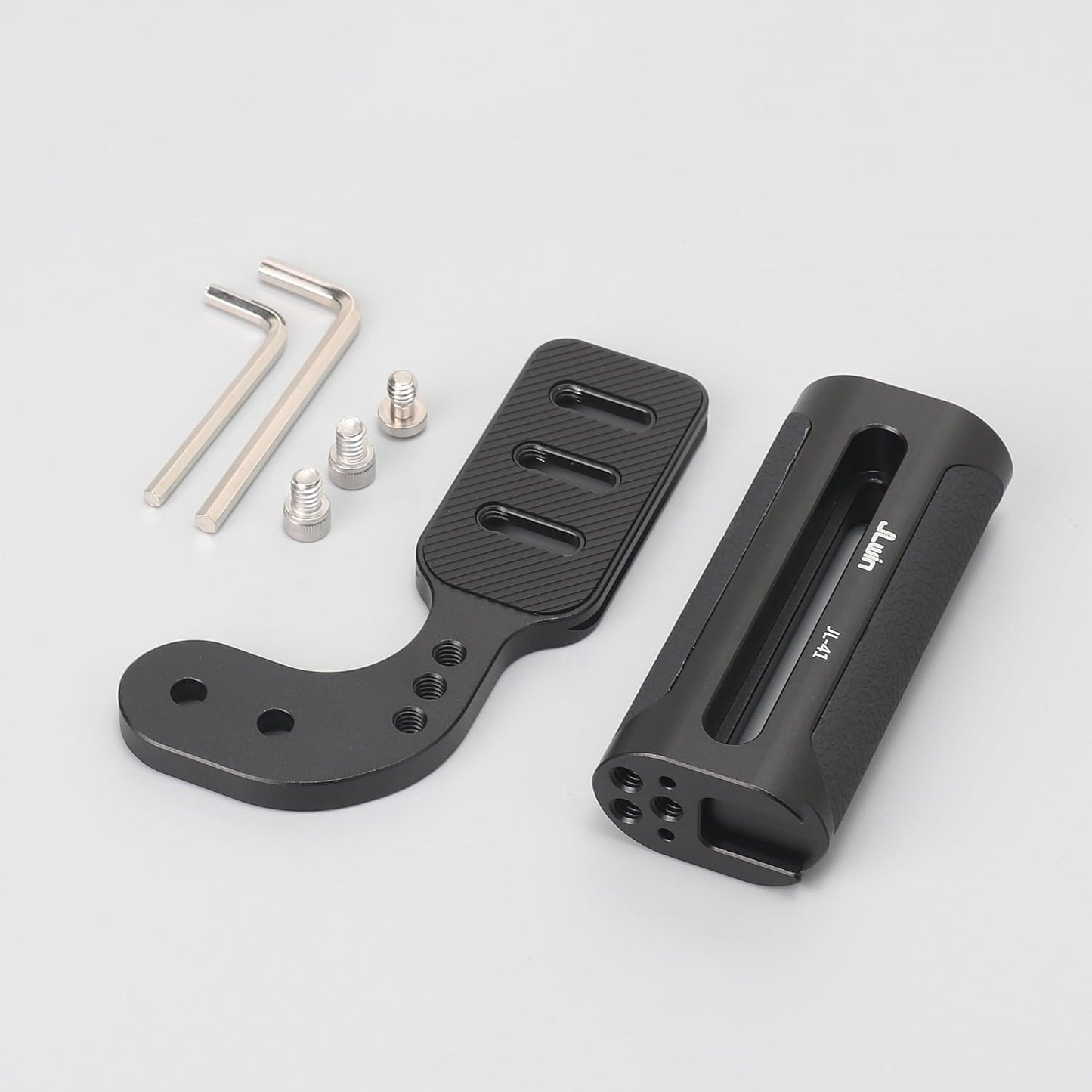 FocusFoto 2nd 1/4" Gen L-Shaped Bracket Holder Stabilizer with Side Handle Grip Universal for DSLR Mirrorless Camera