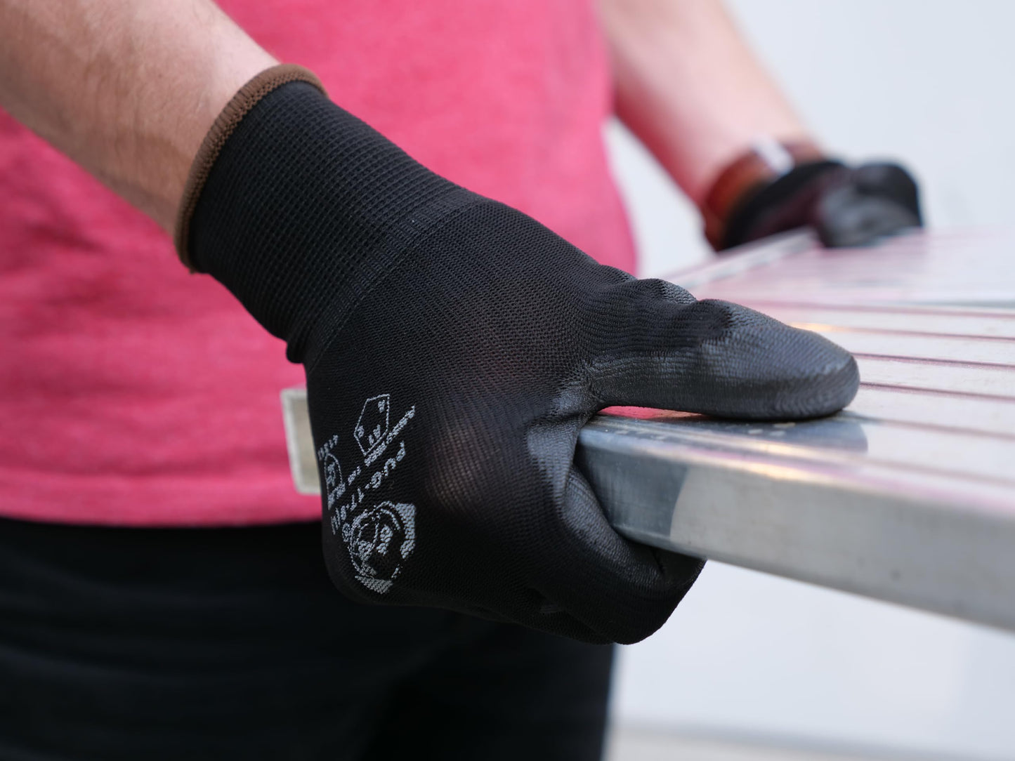 GGS Safety Gloves - Lightweight & Non-Slip, Bare-Hand Feel, Cut & Abrasion Protection for Home & Yard Work or Industrial Use, 144 Pairs, 2XL