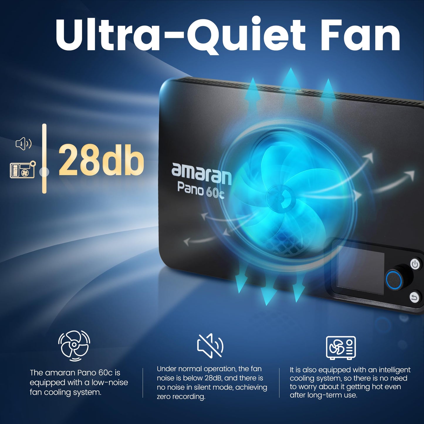 Amaran Pano 60c Kit Led Video Panel Light 60W RGBWW Full Color Lights,CCT 2,300K-10,000K,12 Lighting Efects,App Control,Support USB-C PD,with Softboxes and Carrying Case (Charcoal)