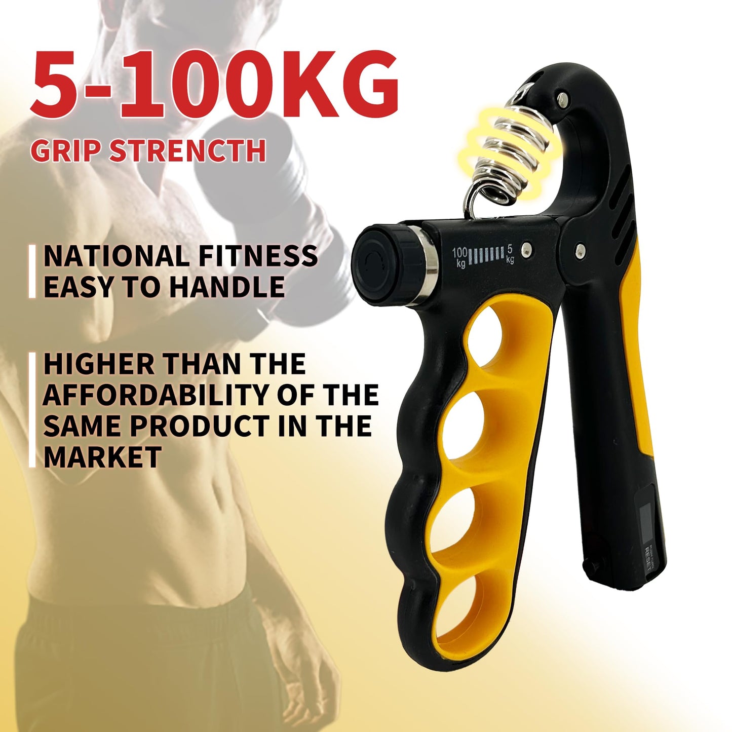 Senston Grip Strength Trainer 2 Pack - Adjustable 11-220Lbs (5-100KG) with Auto Counter, Hand Grip Strengthener, Forearm Exerciser for Athletes, Musicians, Gym, Home, Injury Rehab