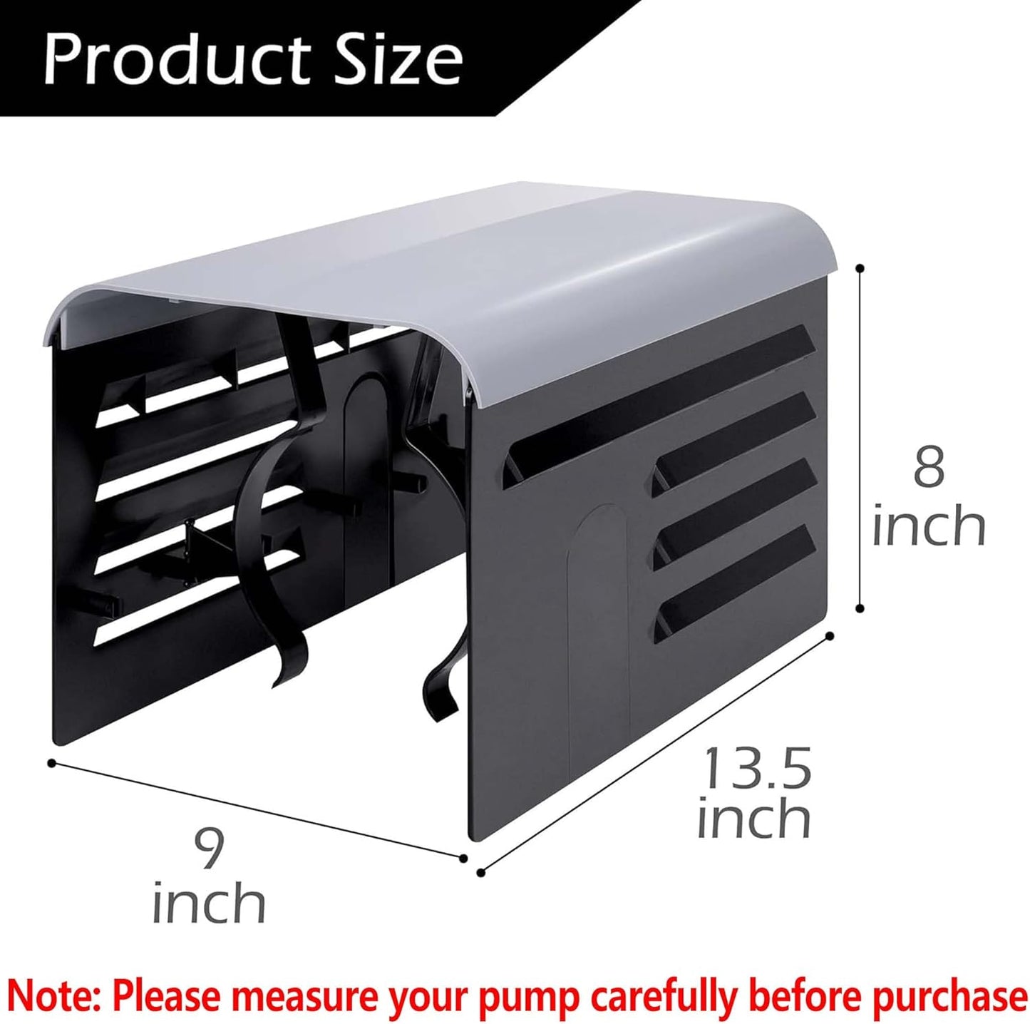 RunNico Pool Pump Covers - Adjustable ABS Protection for Above Ground Units | 2 Pack