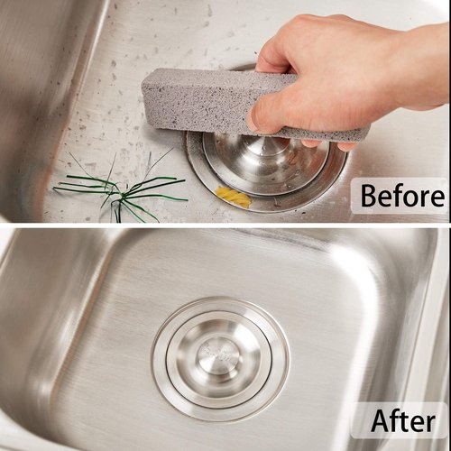 20 Pieces Pumice Stones for Cleaning - Pumice Scouring Pad, Stick Cleaner for Removing Toilet Bowl Ring, Bath, Household, Kitchen, Pool, 5.9 x 1.4 x 0.9 Inch(Gray)