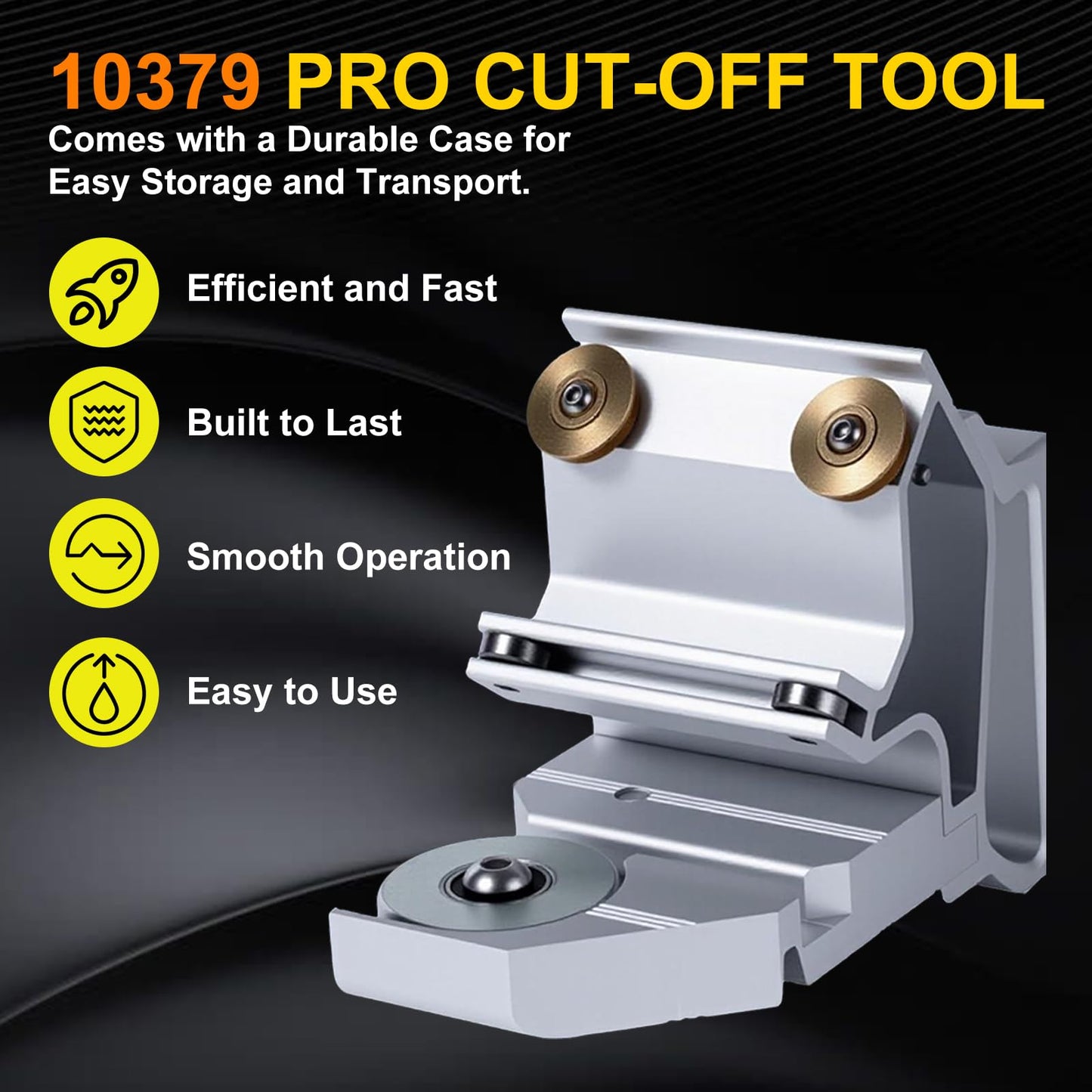 PRO Cut-Off Tool with Case 10379 Precision Cutter Compatible with Pro 14 HD, MX Series, MAX-I-MUM XL Series brakes, Lightweight Heavy-Duty Metal & Vinyl Cutter