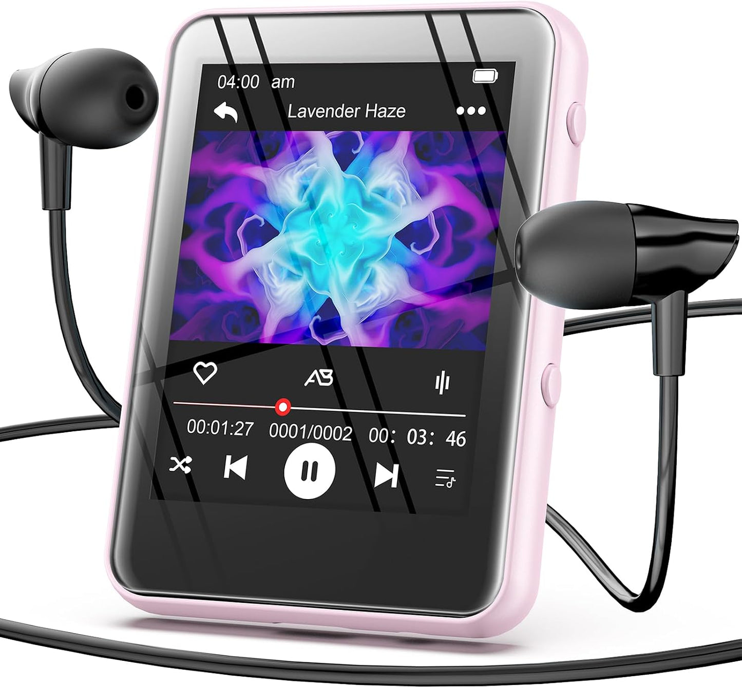 JOJOLEPAI MP3 32GB 128GB) Music Player with Bluetooth, Storage, Full Touch Screen, Built-in Speaker, FM Radio & Voice
