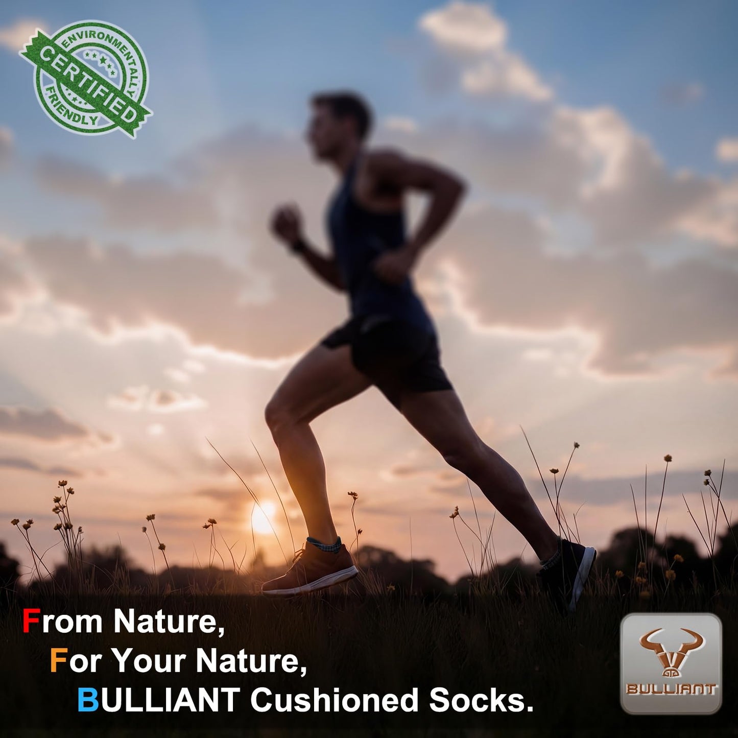 BULLIANT Men Active Running Socks 6-Pairs, Nylon Blend Cushioned Compression Ankle Socks, Arch Support Breathable Wicking(6Pairs,Shoes Size:Men 10-12)