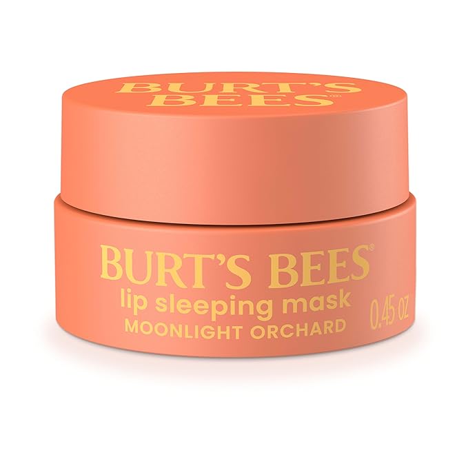 Burt’s Bees Moonlight Orchard Lip Sleeping Mask, With Hyaluronic Acid and Squalane Moisturizer To Instantly Hydrate Lips, Overnight Mask, Treatment, 0.45 oz.