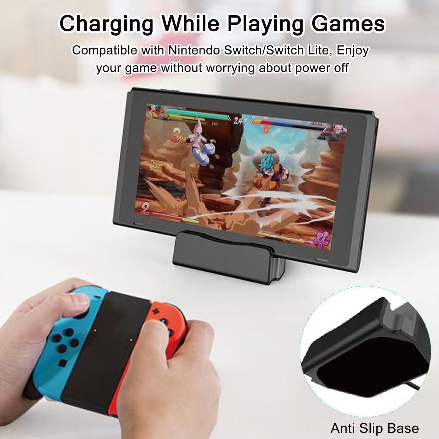 AKWOR 15/16, USB C Phone Dock Station for iPhone Galaxy, Google Pixel, LG, HTC & More, Phone Charging Stand Cradle