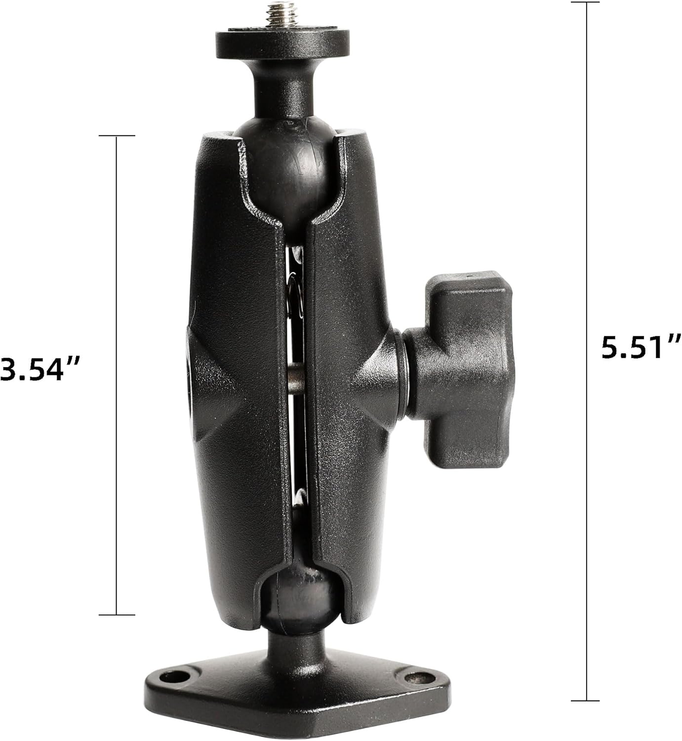 xik 1/4"-20 Thread Camera Mount Holder for Wall/Desk/Car/Boat,AMPS Standard Hole InstallationFits DSLR, CCTV, Action