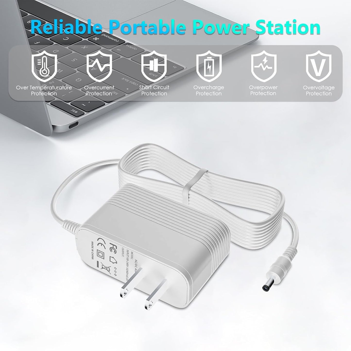 VOJSALDR 5V 5.9ft Power Cord for Hatch Rest Baby Sound Machine, Night Light, Sleep Trainer AC/DC Adapter Power Cord