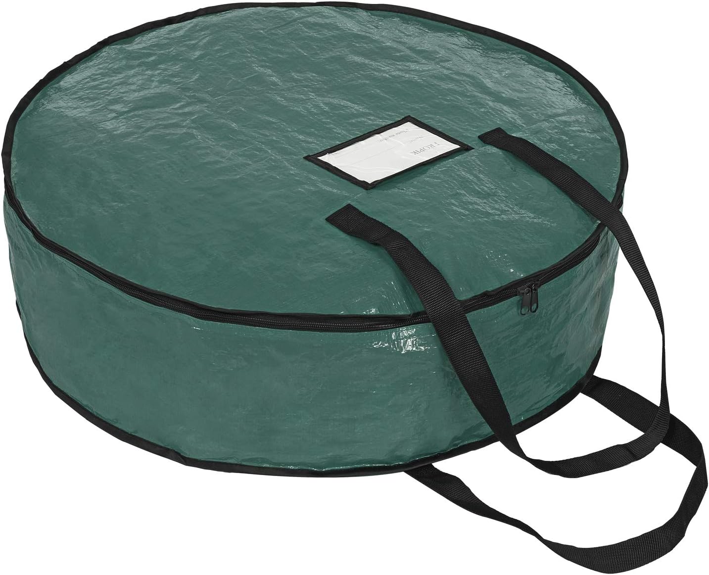 ProPik Christmas Wreath Storage Bag - Heavy Duty Tear Resistant Holiday Container | 36” x 8” (Green)