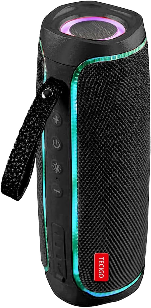 TECIGO 5.3 Portable Bluetooth Speakers Long-Lasting Wireless Bluetooth Speaker with Bluetooth Technology All-Around