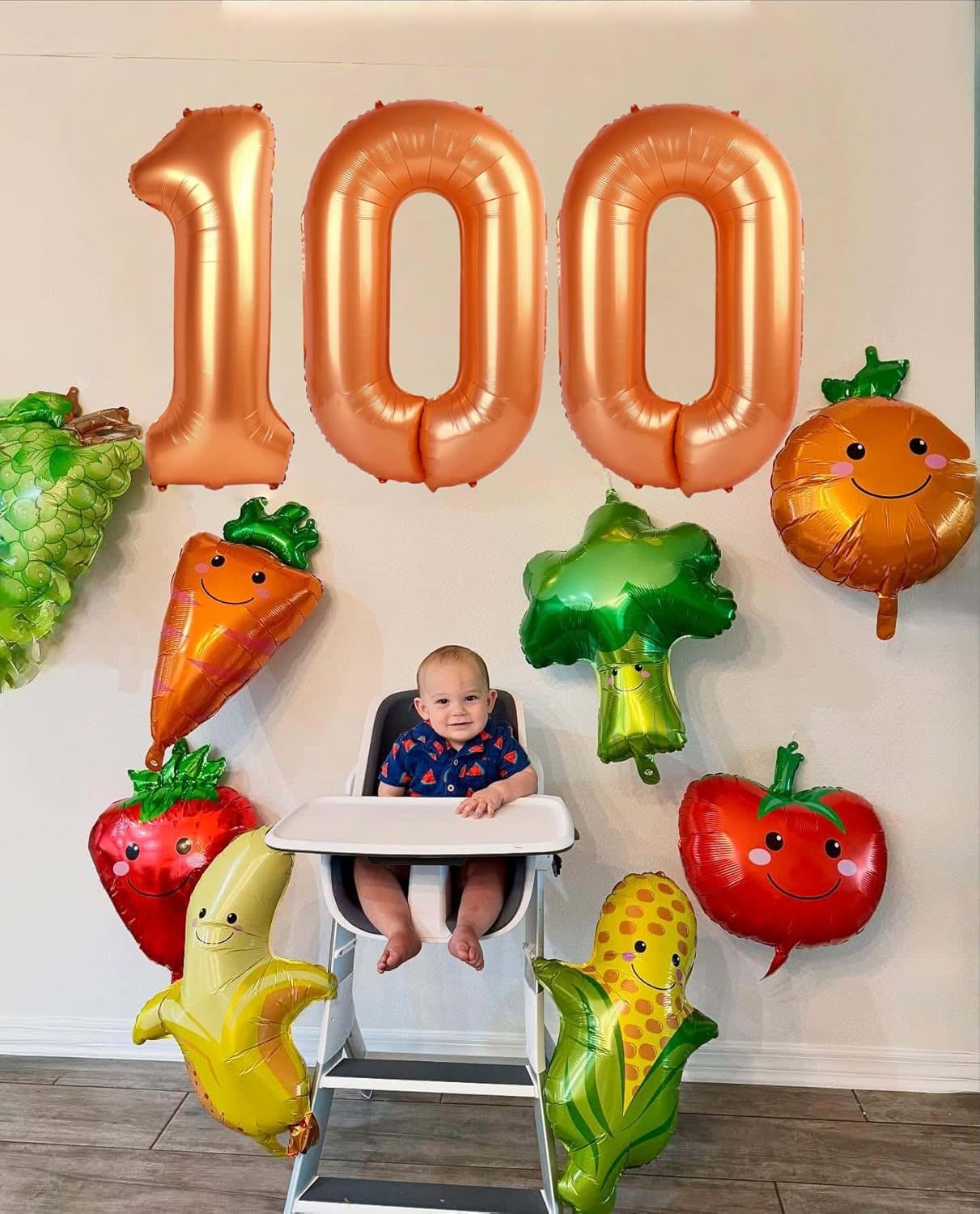 Orange 7 Balloon - 40 Inch Number Balloon for 7th Birthday Party Decorations