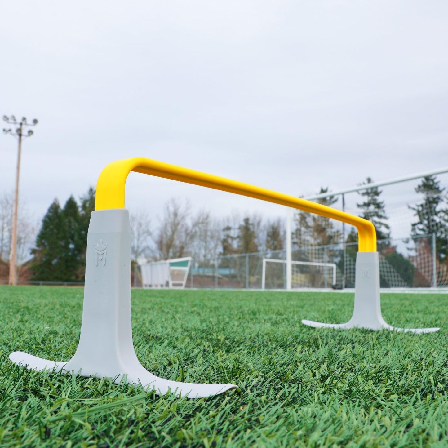 Meister ZoomFlex Agility Hurdles w/Carry Bag - Flex-Safe Modular Speed Training - 6" Electric Yellow - 6 Pack
