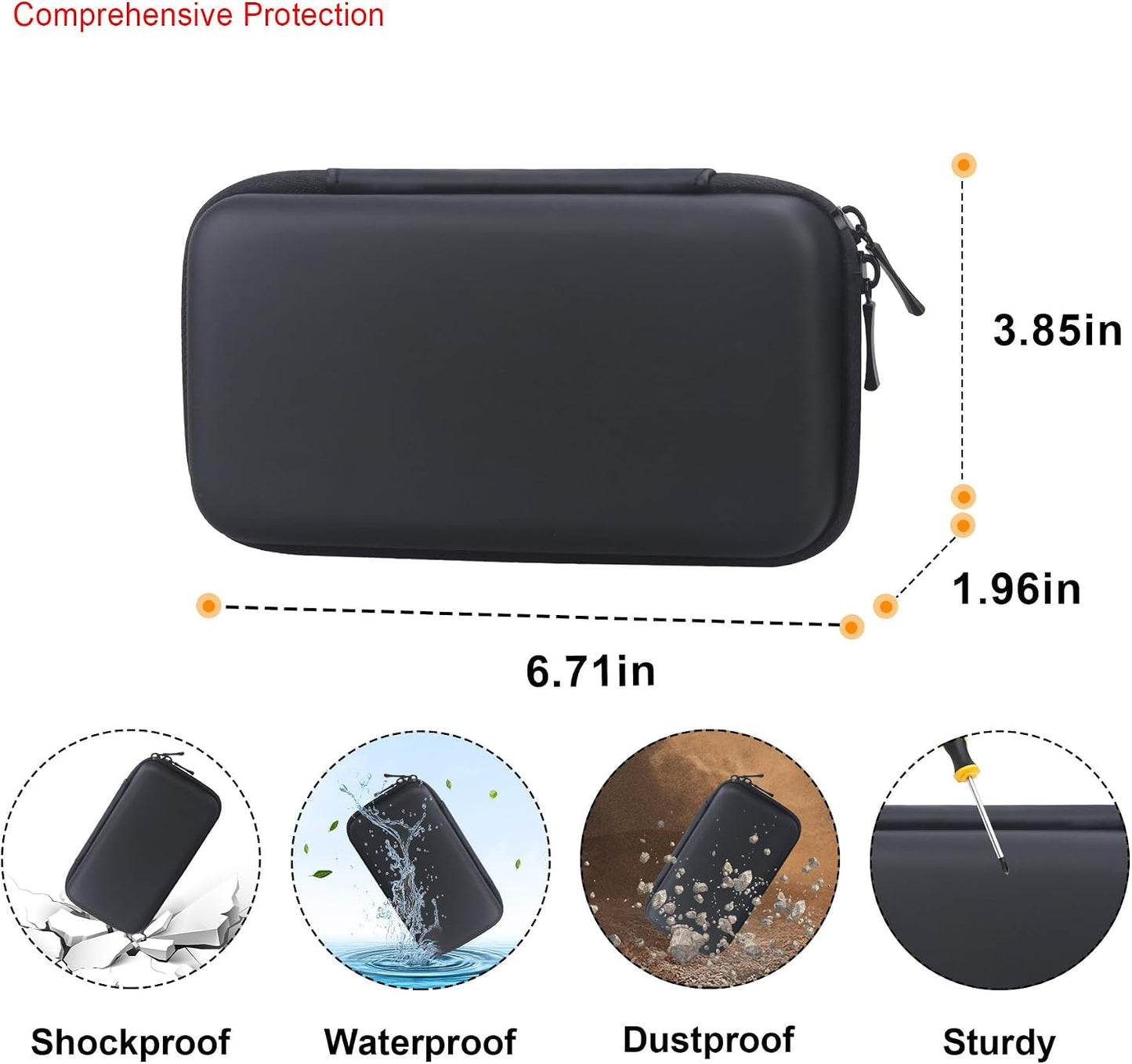 Elonbo 4G R10 Carrying Case for RoamWiFi LTE Mobile Hotspot Router, Router Travel Bag Worldwide Portable WiFi Storage