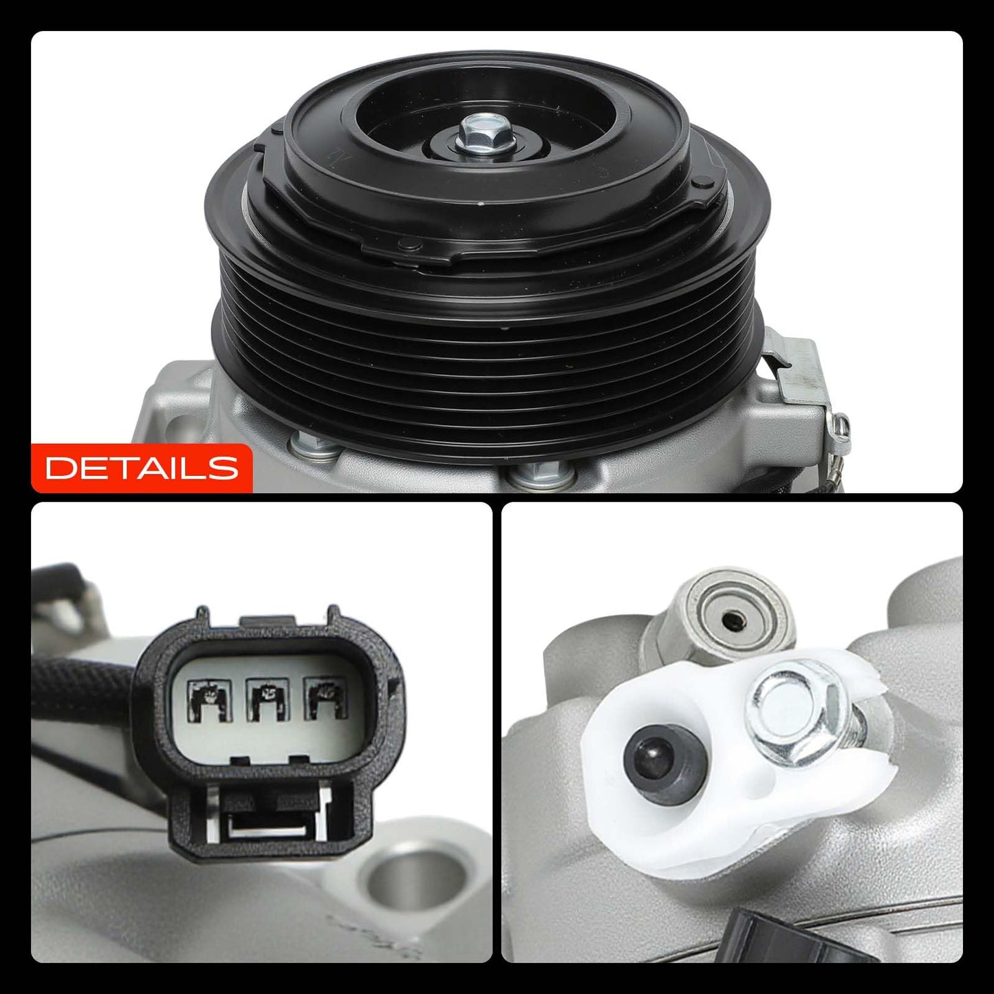 A-Premium Air Conditioner AC Compressor with Clutch Compatible with Honda Accord 1.5L 2018-2022, with 110mm Pulley