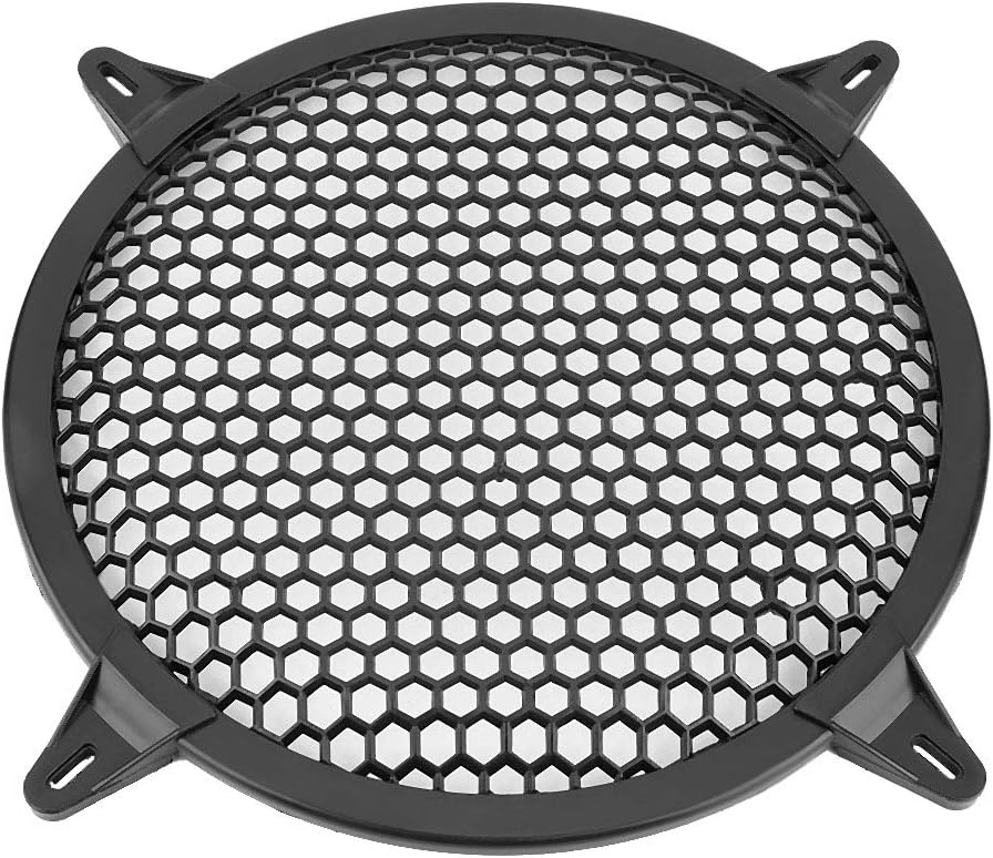 10in KIMISS Speaker Grill Cover, Circular Speaker Cover, SubWoofer Plastic Mesh Cover, Car Audio Cover Guard Woofer