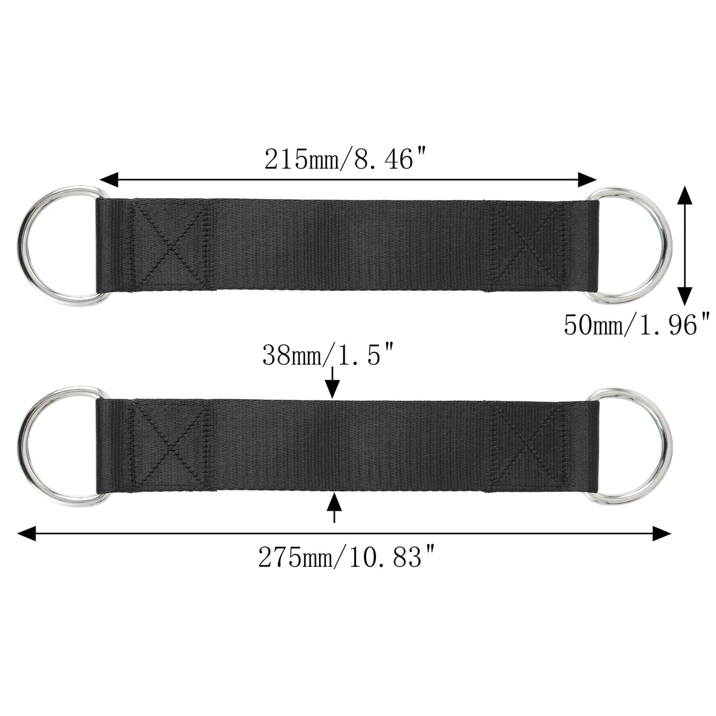 PANTIK Pair of Outdoor Hanging Straps with carabiner Holds 150kg/ 330lbs Straps Hanging Kit Hooks for Camping, Door Bar, Gym Bar, Pull-up Bar Exercise Equipment Attachments