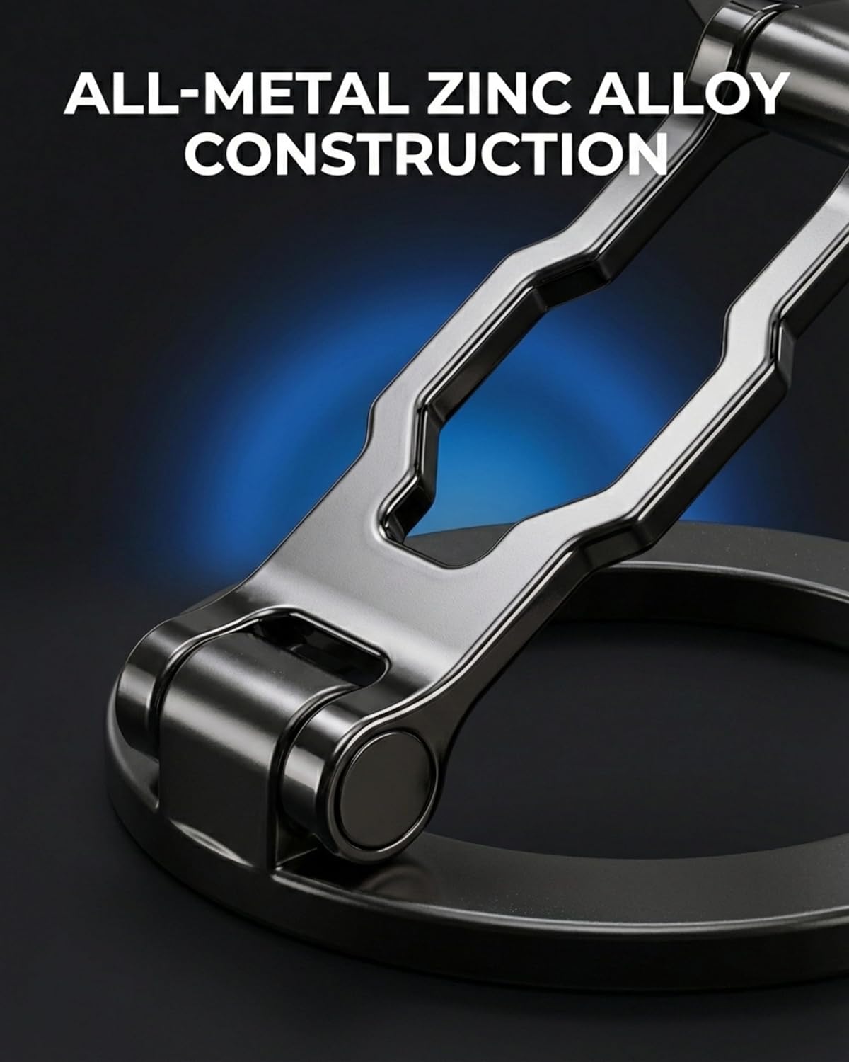BLAUBECK Thick Gym Magnetic Phone Mount & Stand Dual-Sided Strong Magnet Holder for MagSafe & Android All Metal Zinc
