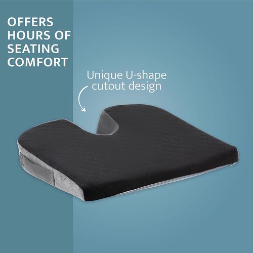 Kölbs Car Seat Cushion - Wedge Cushion for Coccyx Pain Relief | Stylish Jacquard Cover