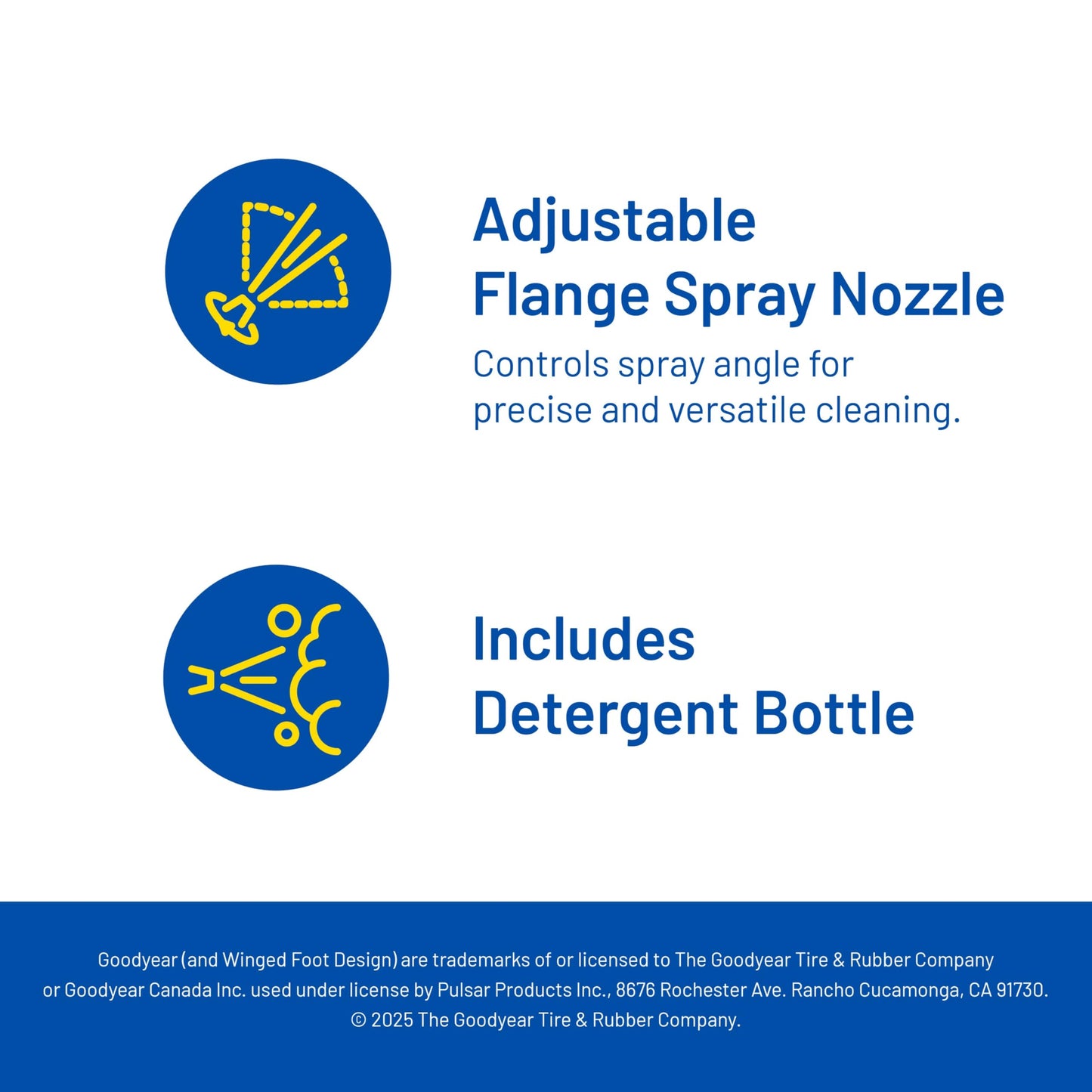 Goodyear 2,000 PSI 1.6 GPM Electric Pressure Washer with Soap Bottle