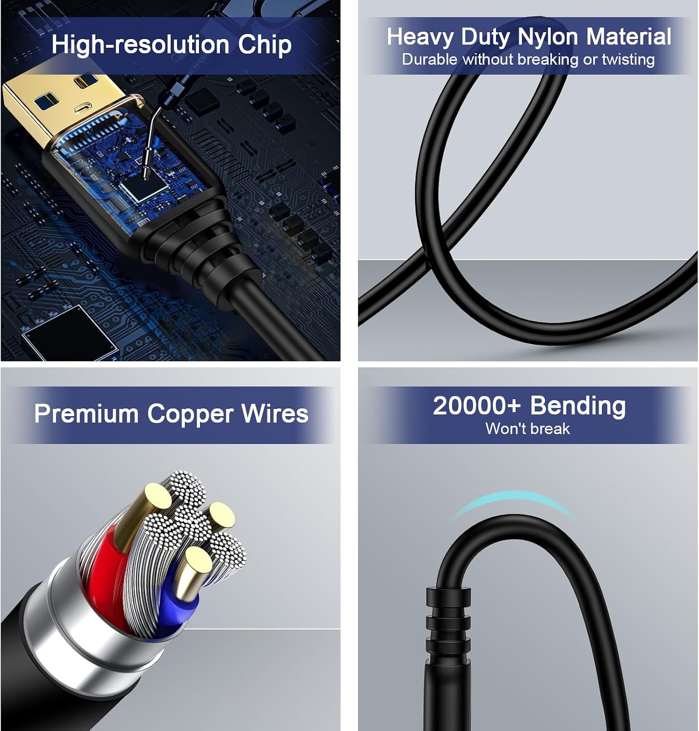 CIQILY 10FT,USB 3.0 USB A to USB A Cable to USB Cable,USB A Male to Male Cable Double End USB Cord Compatible for Hard