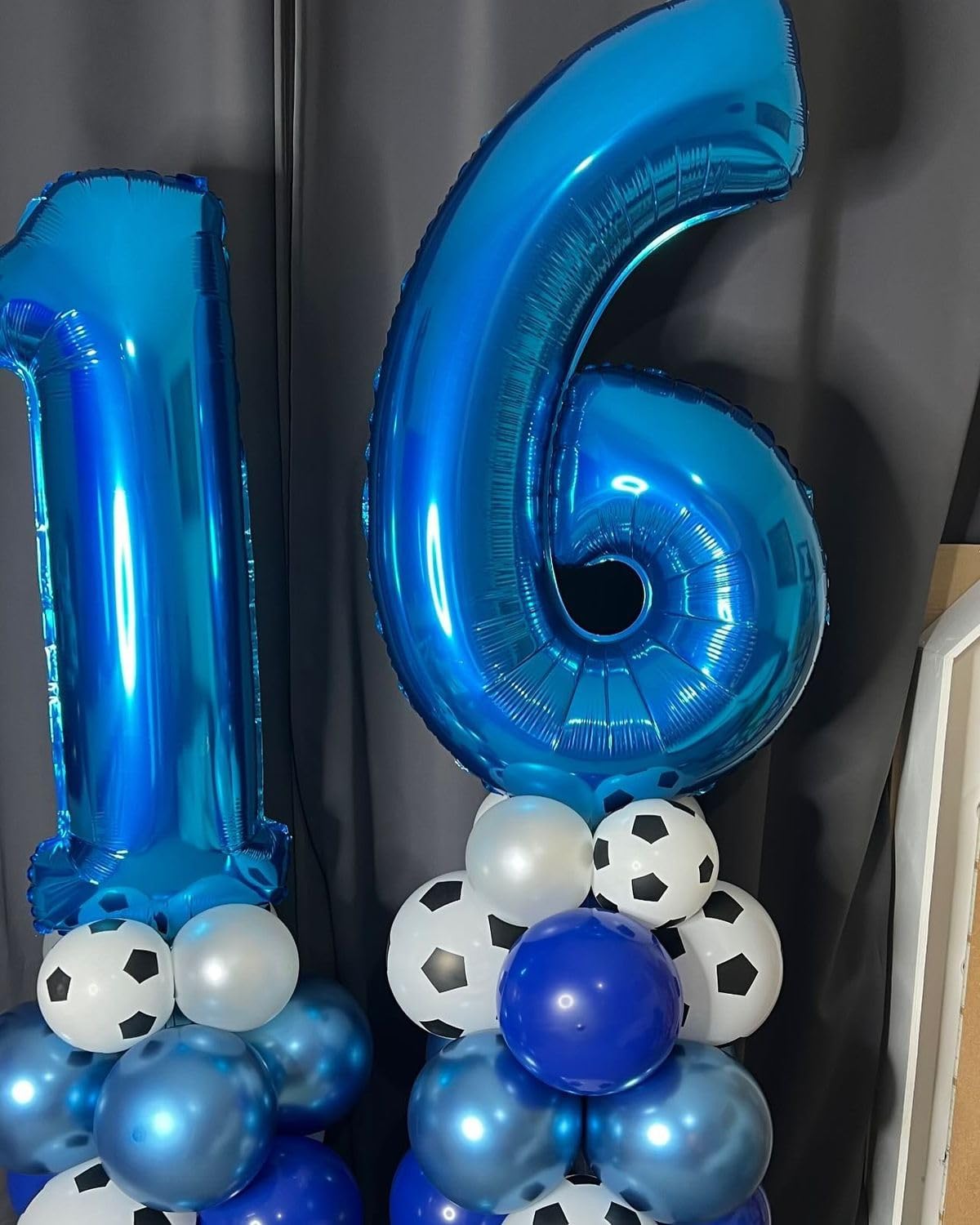 Number 17 Balloon - 40 Inch Dark Blue Foil Decoration for 17th Birthday & Anniversary Celebrations