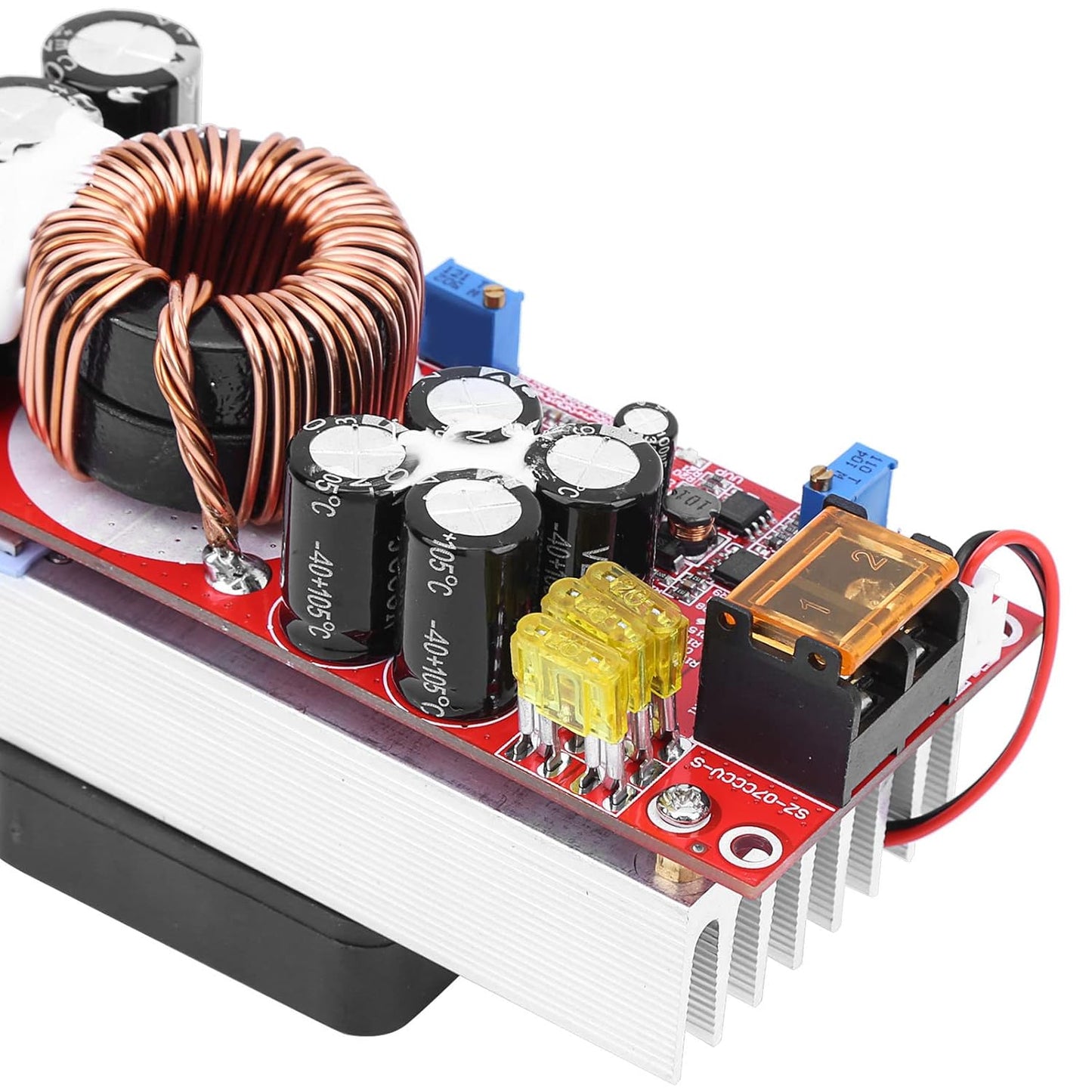 Stylebest 1500W 10 60V 12 97V DC DC Boost Converter, to Step Up Power Supply Module with Smart Temperature Control Fan