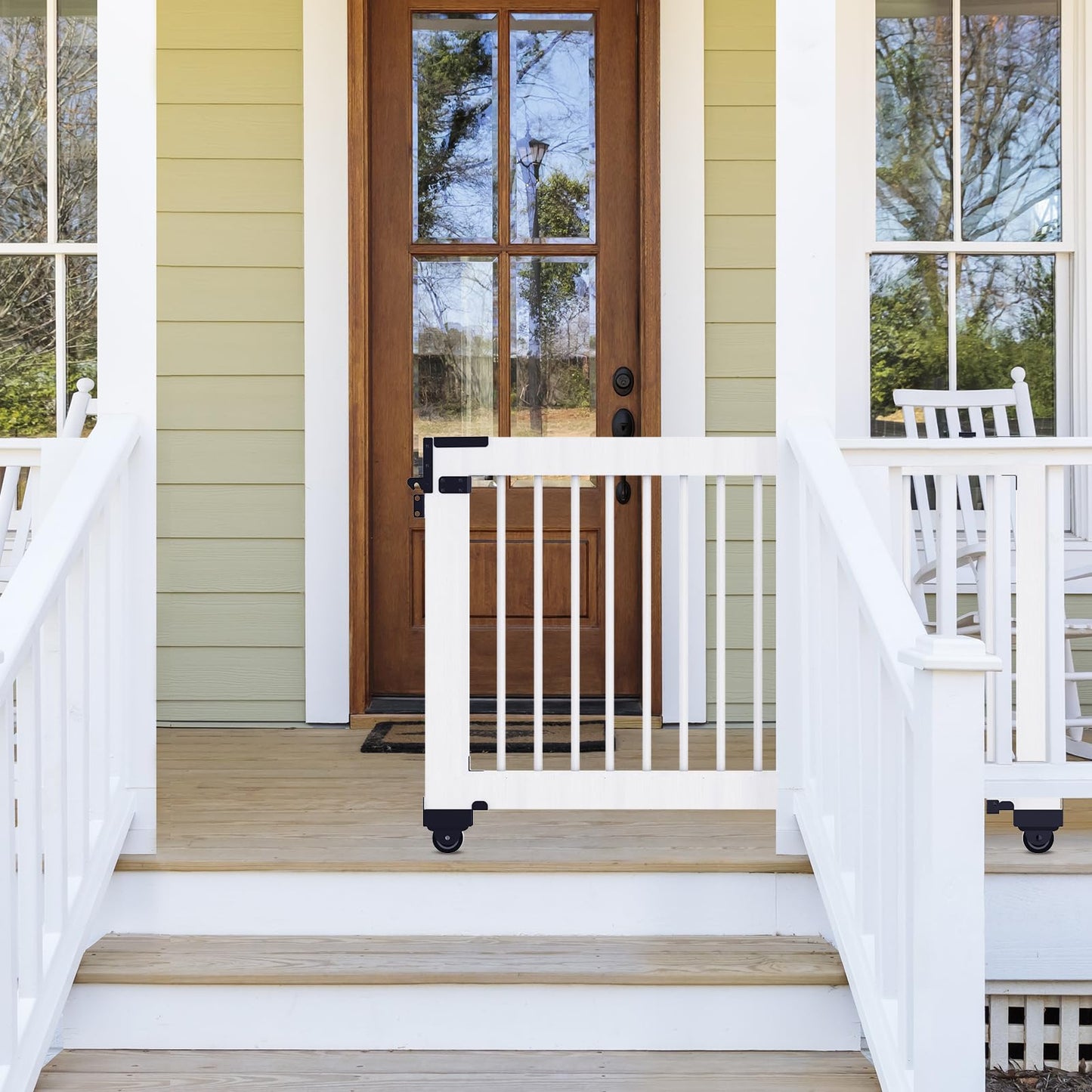 SDSNTE Sliding Gate Kit–Heavy Duty Sliding Gate Hardware for Smooth, Secure Gate Operation & Easy Installation, Black