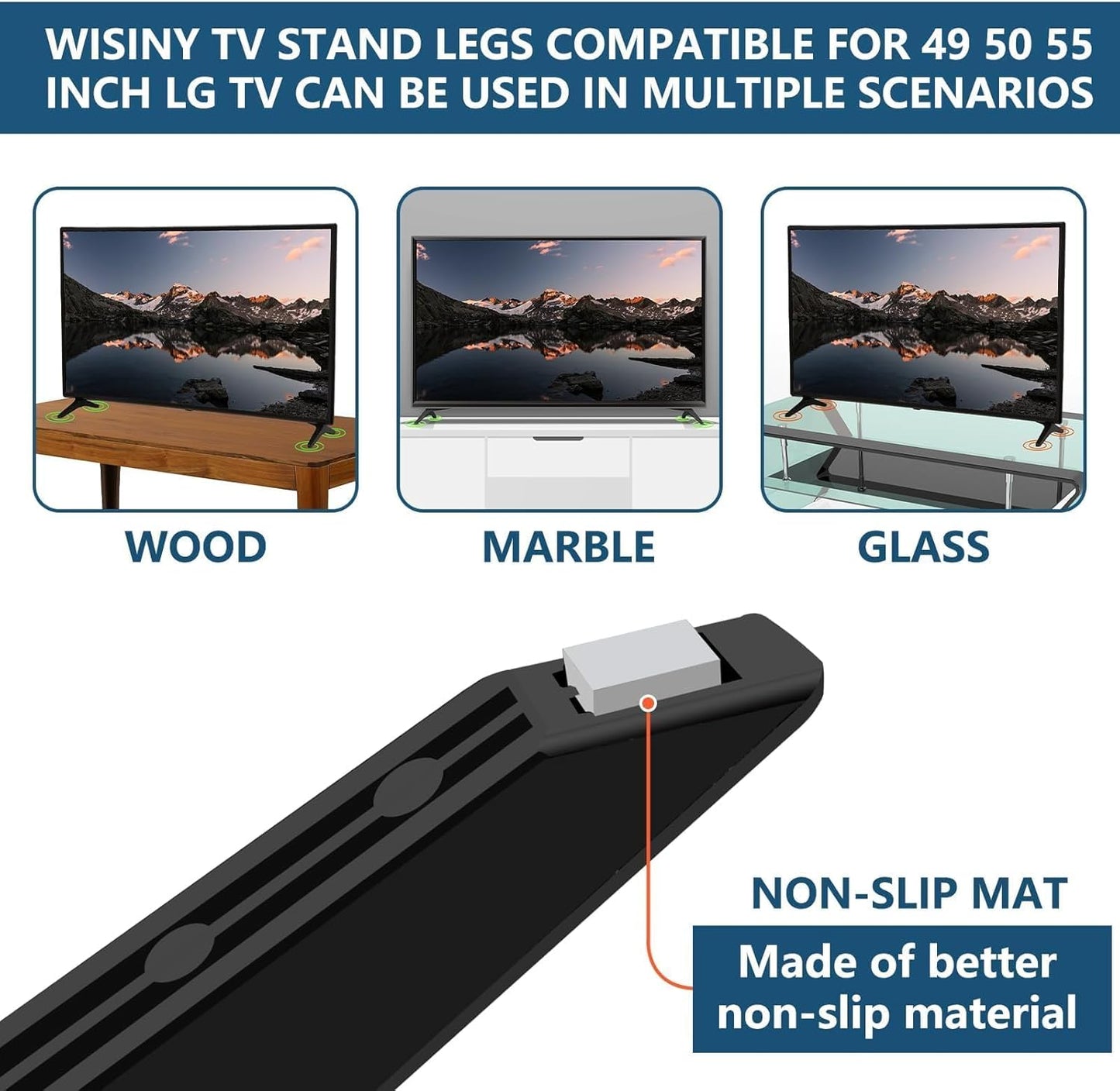 WISINY 49 50 55 Inch 49UJ6300 49UM7300 49UN6900 50UK6300BUB 50UK6500 50UM7300 55UK6500AUA 55UJ6540 55UM7300AUE for LG