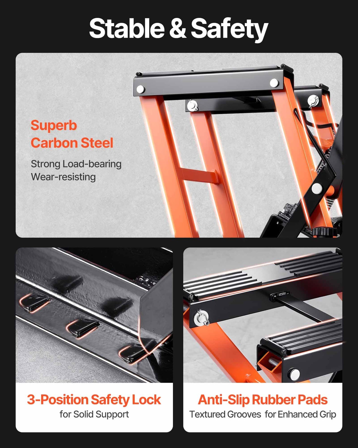 VEVOR Hydraulic Motorcycle Lift Jack 1500 LBS Capacity ATV Scissor Lift Jack Portable Motorcycle Lift Table with 4 Wheels Hydraulic Foot-Operated Hoist Stand for Motorcycle ATV UTV Powersports