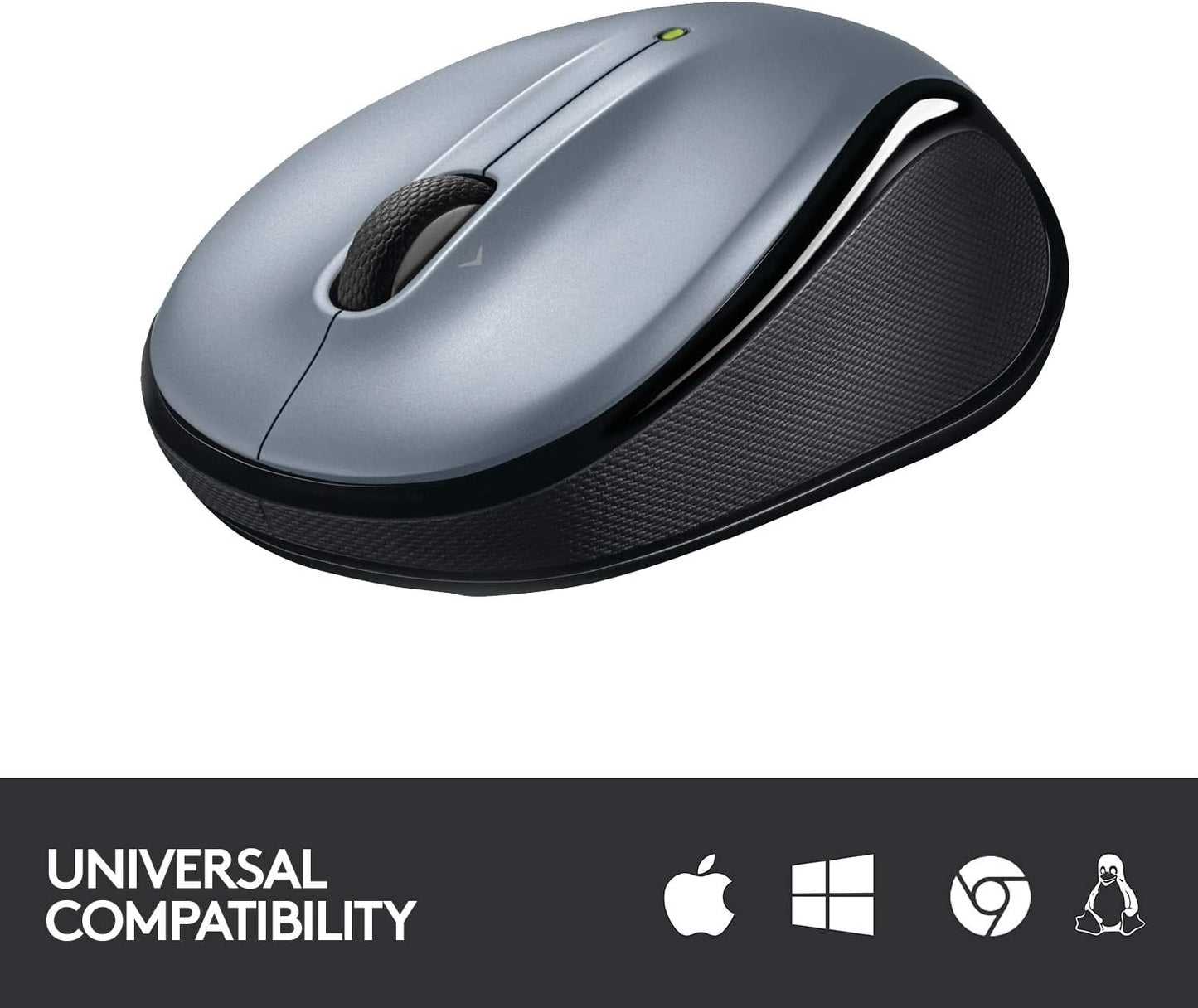 Logitech M325 Wireless Mouse with Designed-For-Web Scrolling - Light Silver