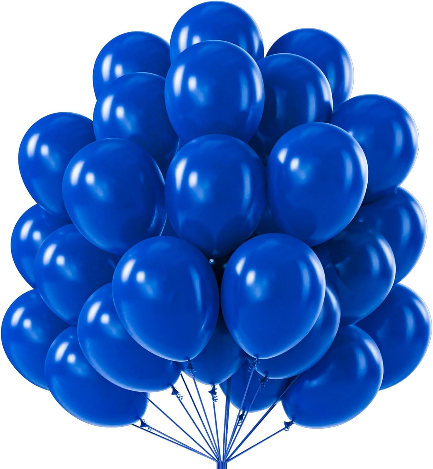 PartyWoo Royal Blue Balloons - 50 Pcs 12 Inch Matte Latex Helium Balloons for Celebrations