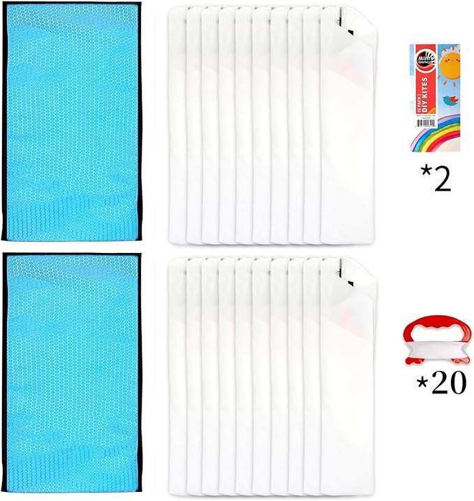 DIY Kites for Kids Kite Making Kit Bulk, Decorating Coloring Kite Party Pack,White Diamond Kite Kits