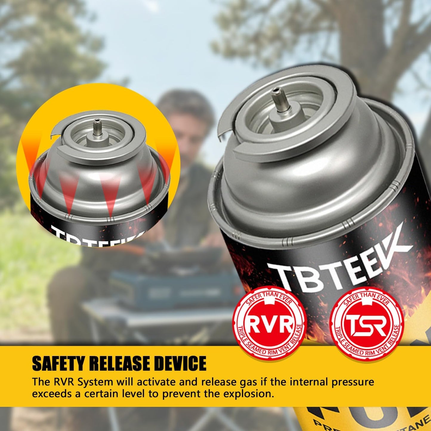 TBTeek Butane Fuel Canister - Premium 8 oz Pure Refined Butane Gas for Kitchen Torch, Camping & Grilling