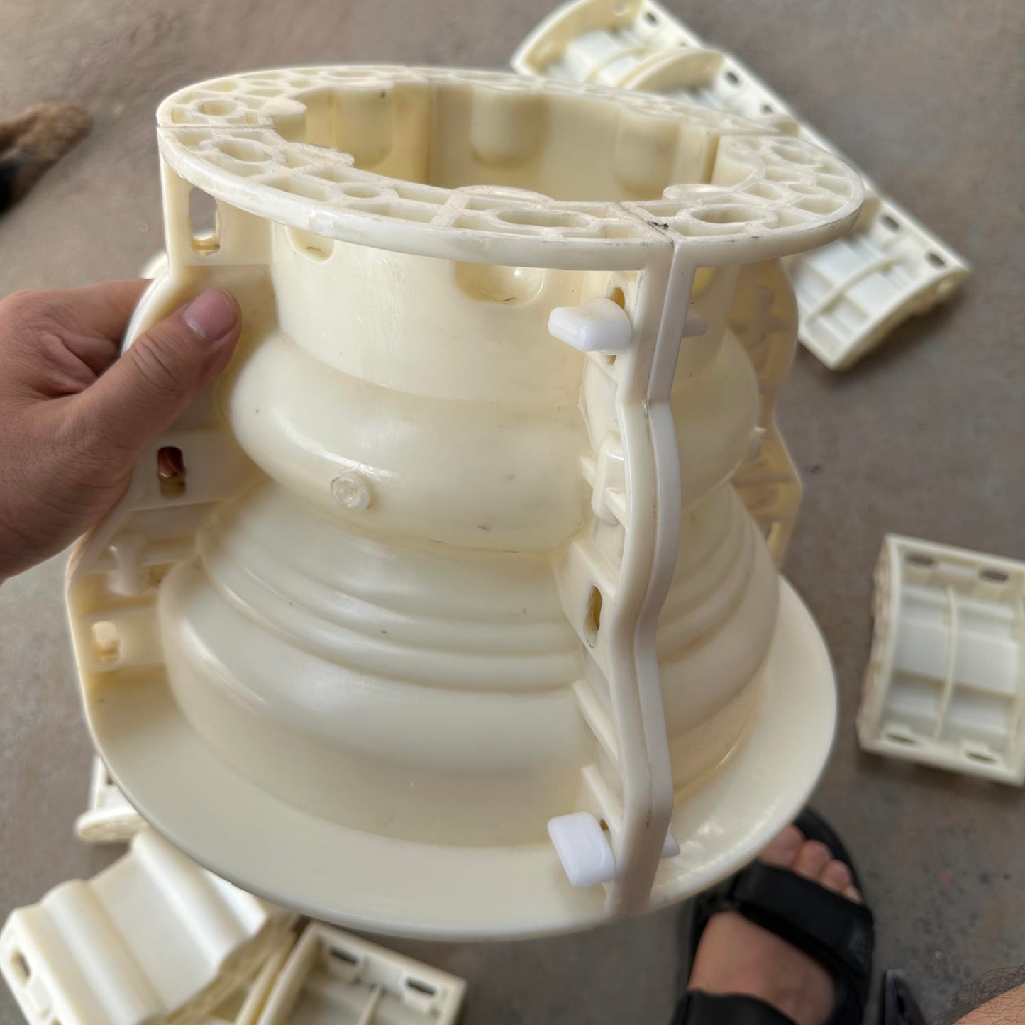 HaiAng Mould Roman Column Mold Cement Round Column European Villa gate Plastic Building Template Smooth Round Column Mold 15 Diameter Height 100cm/39.37in, White, HA001a
