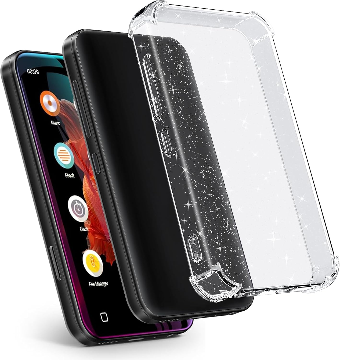 Aippdo G1 G3 Mp3 4.0 inch, Case for innioasis Player, TPU Clear Case, Anti-Scratch, Shock Absorption, Crystal Clear