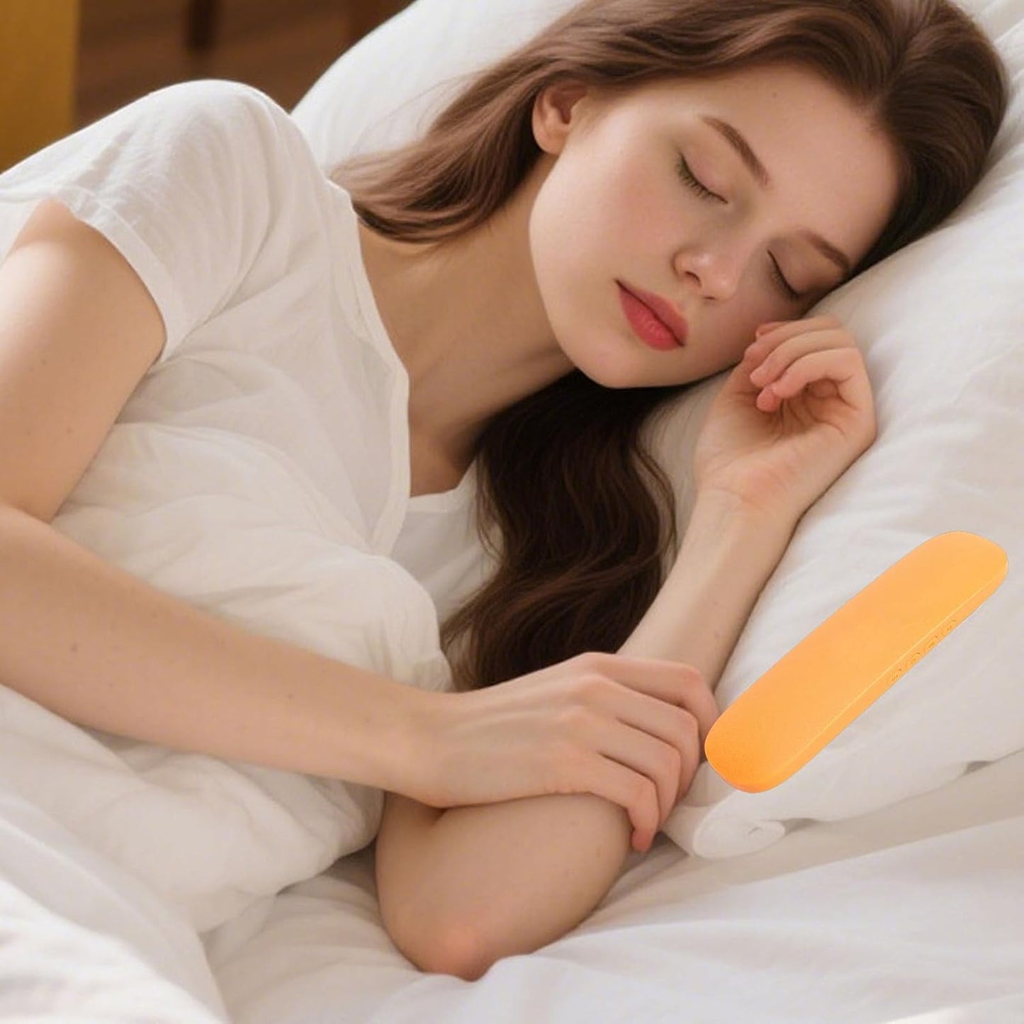 LAISANIM Onset White Noise Sleep Speaker, Portable Bluetooth Pillow Speaker with HiFi Sound Output and Memory Card