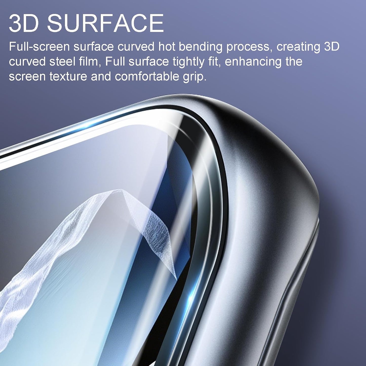 3 Pack 13, Screen Protectors for OnePlus Flexible Film, Ultrasonic Fingerprint Compatible, Full Coverage, No Edge