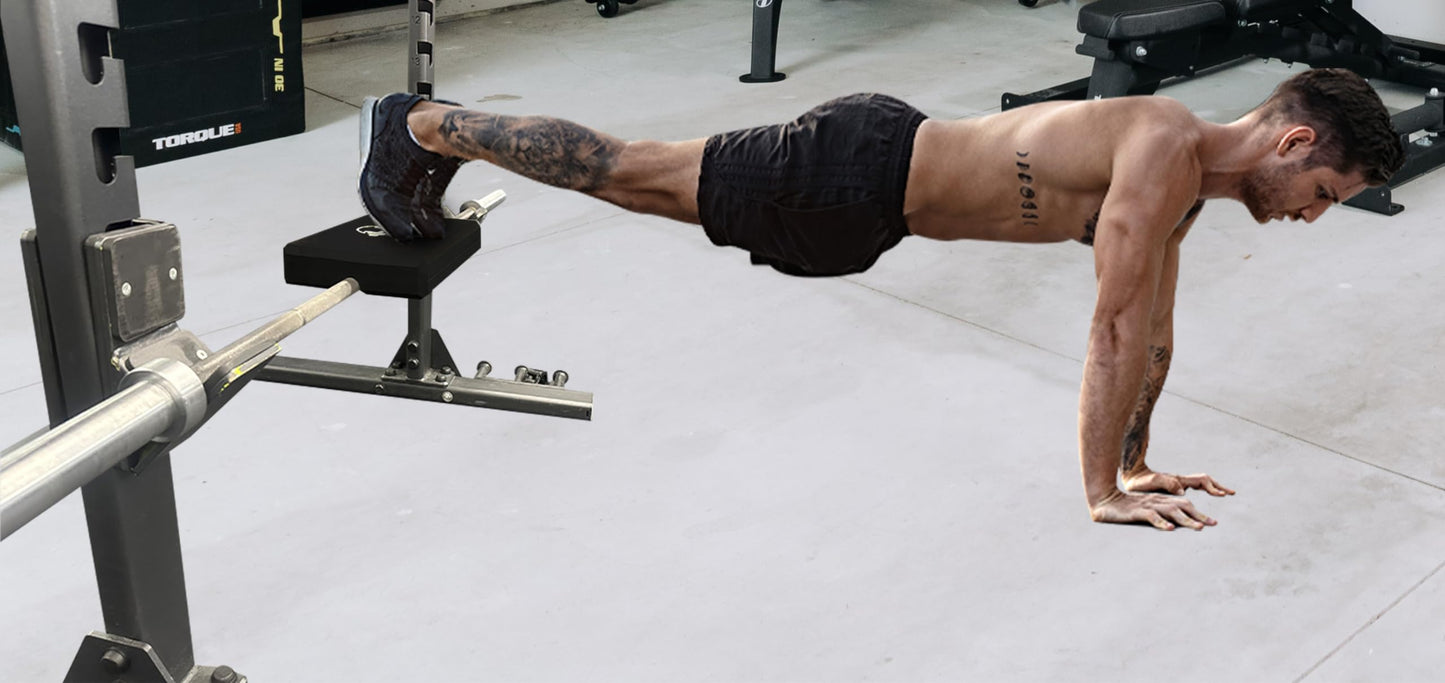Turns Any Squat Rack into Hip Thrust Machine by SEWD – Hip Thrust Bench Back Pad Fits Olympic Barbell Bar – Multifunctional Workout Pad for Hip Thrust, Bench Press, Plank, Glute Bridge and Push Ups.