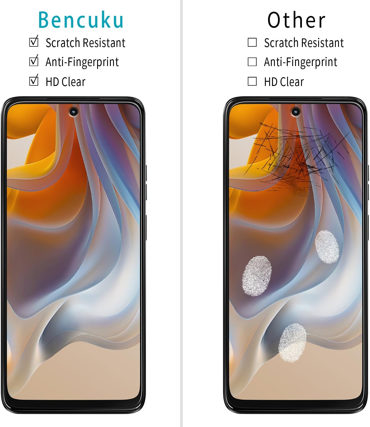 2 Pack 5G (2025) Designed for Motorola Moto G Tempered Glass Screen Protector, Anti Scratch, Bubble Free