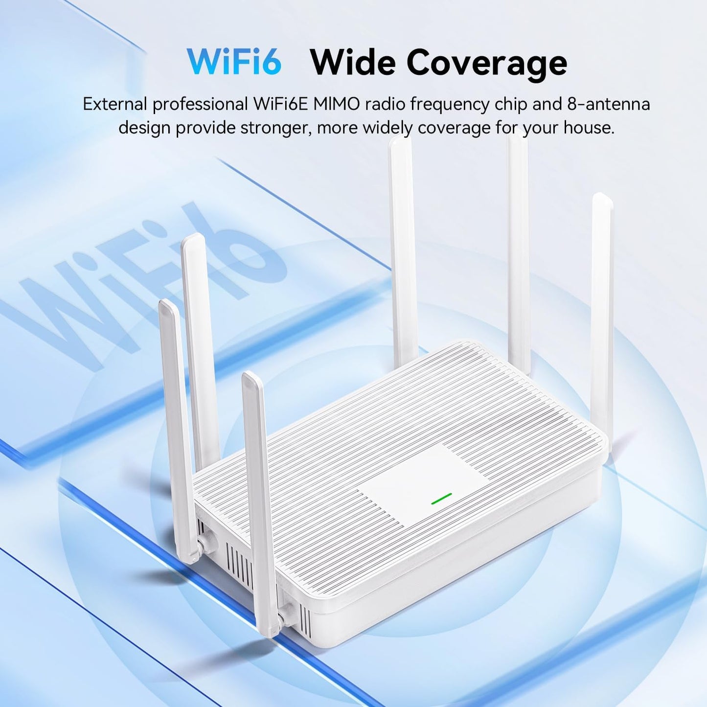 bliyee 2026 AX3000 6 6 4 Setup New WiFi Router, Dual Band Full Gigabit Wireless Router with High-Gain Antennas |