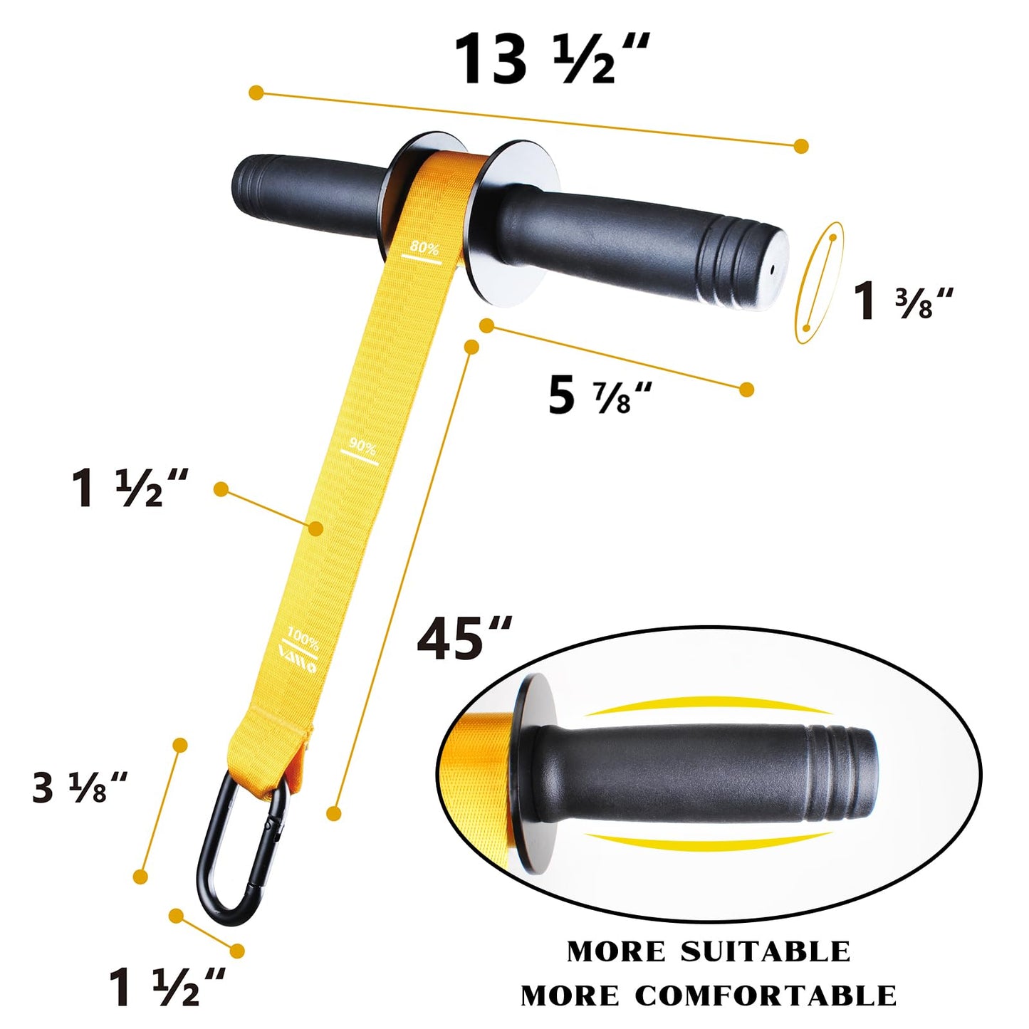 Forearm Strengthener and Wrist Roller with Quick Locking Mechanism - Durable PVC Anti-Slip Grip Handles - Perfect for Men and Women - Ideal for Hand, Wrist, and Forearm Strength Training