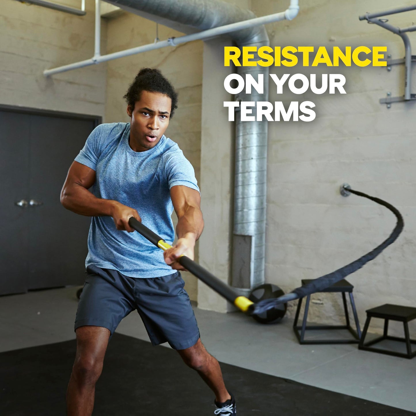 TRX Training RIP Trainer Resistance Cord, Resistance Training Cord for Home or Gym Training Equipment, 25 lbs of Resistance